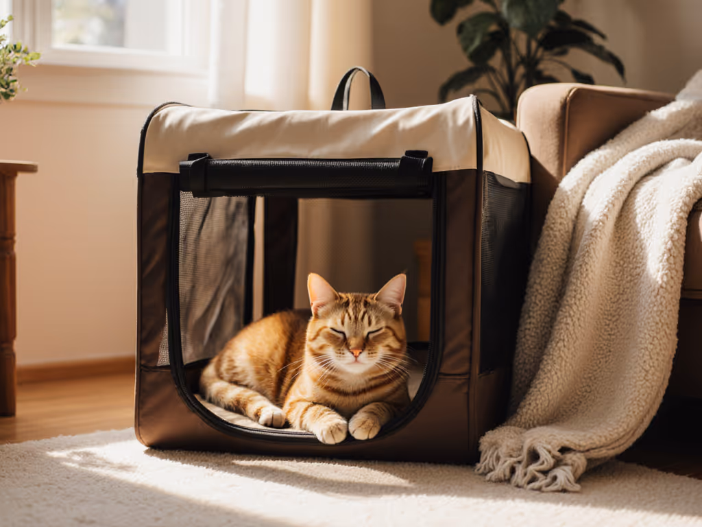 cat_calmly_resting_in_carrier_at_home